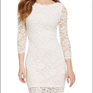 White lace dress